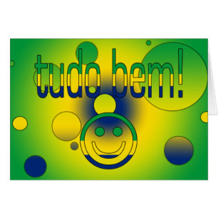 Tudo Bem! Brazil Flag Colours Pop Art
