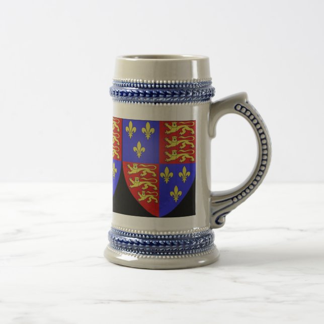 TUDOR COAT OF ARMS KING HENRY VIII. BEER STEIN (Right)