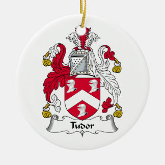 Tudor Family Crest Ceramic Tree Decoration