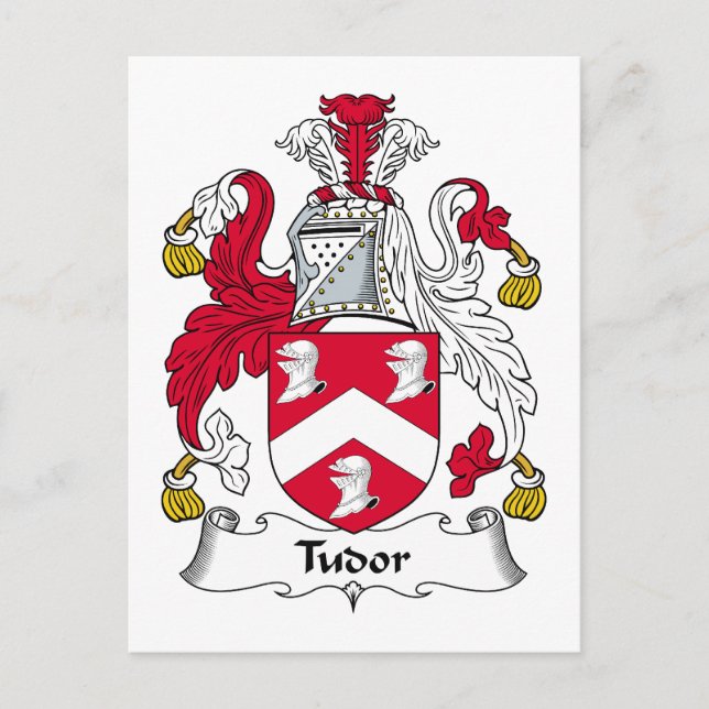 Tudor Family Crest Postcard (Front)
