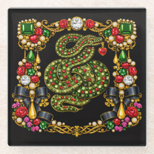 Tudor Inspired Design Scottish Scotland History  Glass Coaster