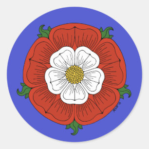 Tudor Rose Classic Round Sticker