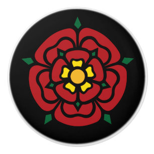 Tudor Rose - English Rose Ceramic Knob