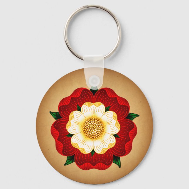Tudor Rose Key Ring (Front)