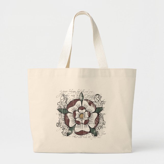 Tudor Rose Light Tote Bag (Front)