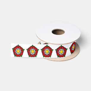 Tudor Rose of England, Emblem of Royalty Satin Ribbon