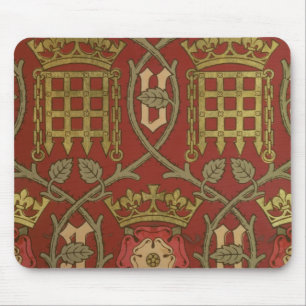 'Tudor Rose', reproduction wallpaper designed by S Mouse Pad