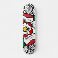 Tudor Rose Skateboard Deck