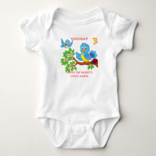 Tuesday Daddy's Little Angel T-Shirt Baby Bodysuit