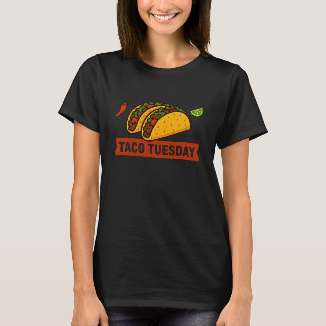 Tuesday Tacos Fiesta Splash T-Shirt (Front)
