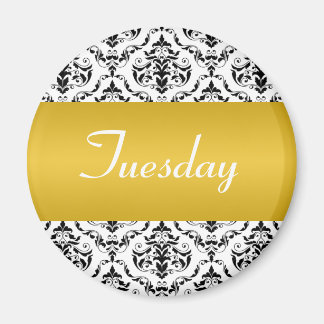 Tuesday Yellow - Damask Magnet