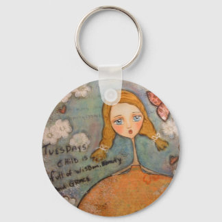 Tuesdays child key ring