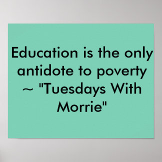 Tuesdays With Morrie Quote Poster