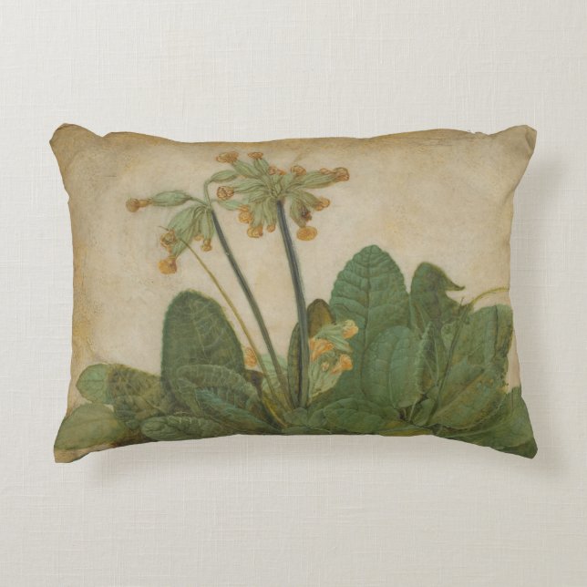 Tuft of Cowslips by Albrecht Durer Decorative Cushion (Front)
