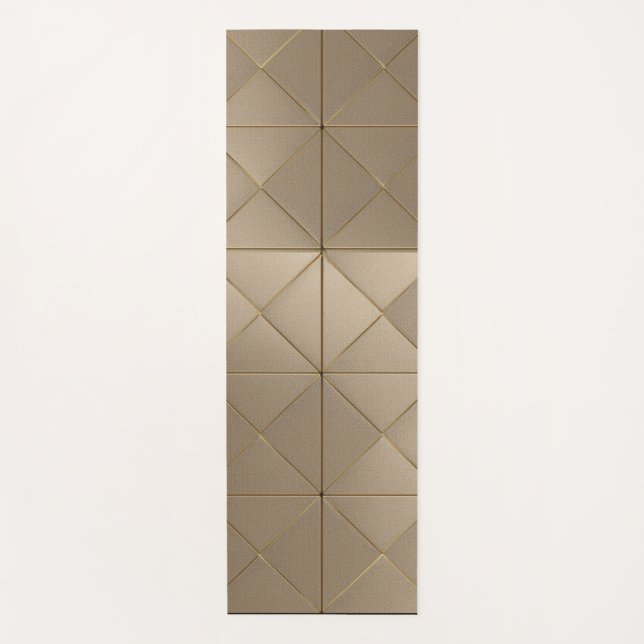 Tufted Antique Gold - Yoga Mat (Front)