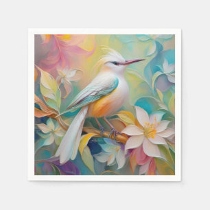 Tufted Golden Rumped Fantasy Bird Napkin
