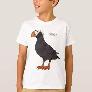 Tufted puffin bird cartoon illustration T-Shirt