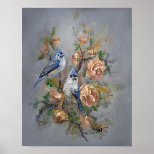 Tufted Titmice Poster (Front)