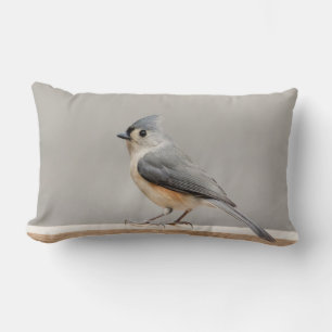 Tufted Titmouse Lumbar Cushion