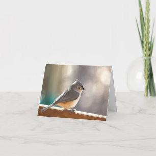 Tufted Titmouse Notecard - Blank Inside