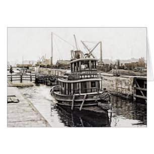Tug and Barges 1915