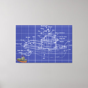 Tug Boat Canvas Print