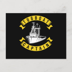 Tug Boat Captain Postcard