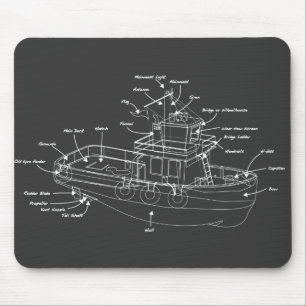 Tug Boat Mouse Pad