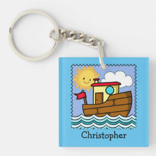 Tug Boat Personalised  Key Ring