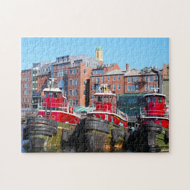 Tug Boats Portsmouth New Hampshire. Jigsaw Puzzle (Horizontal)