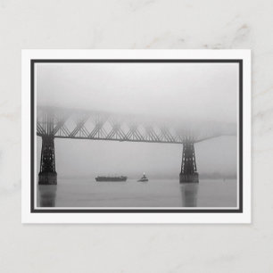 Tug in Fog Postcard