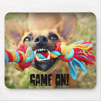 Tug o War Chihuahua Mouse Pad