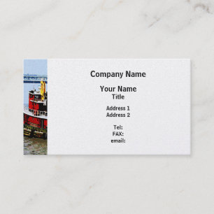 Tugboat at Penn's Landing - Platinum Finish Business Card