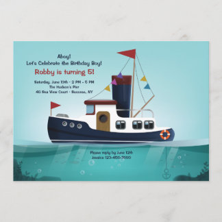 Tugboat Invitation