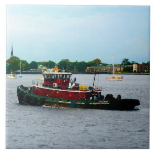 Tugboat Norfolk Virginia Tile