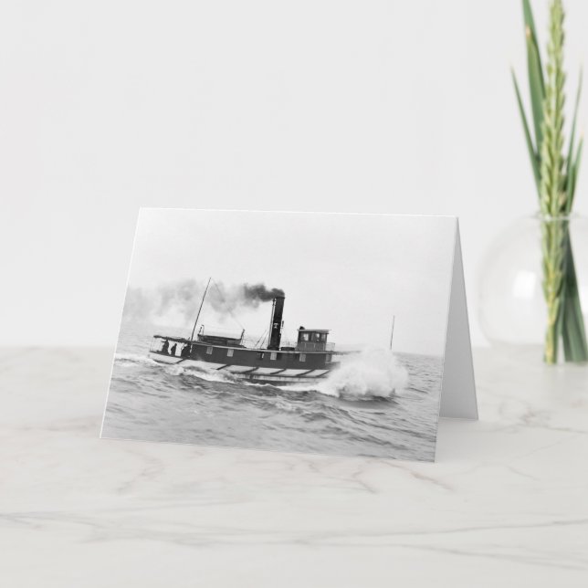 Tugboat William Sprague, late 1800s Card (Front)