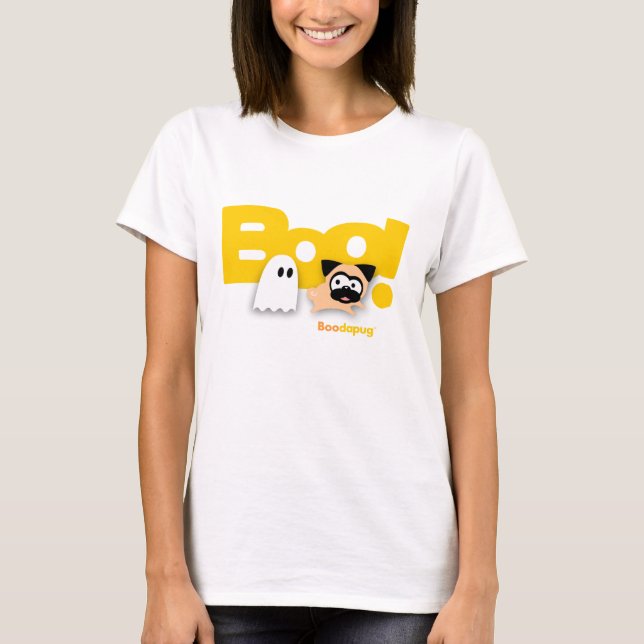 Tugg Boo! White T-shirts (Yellow) (Front)