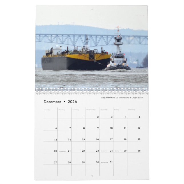 Tugspotting 2023 Susquehanna Calendar (Dec 2026)
