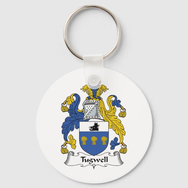 Tugwell Family Crest Key Ring (Front)