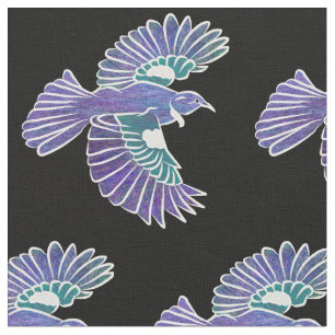 Tui Bird New Zealand Flying Fabric