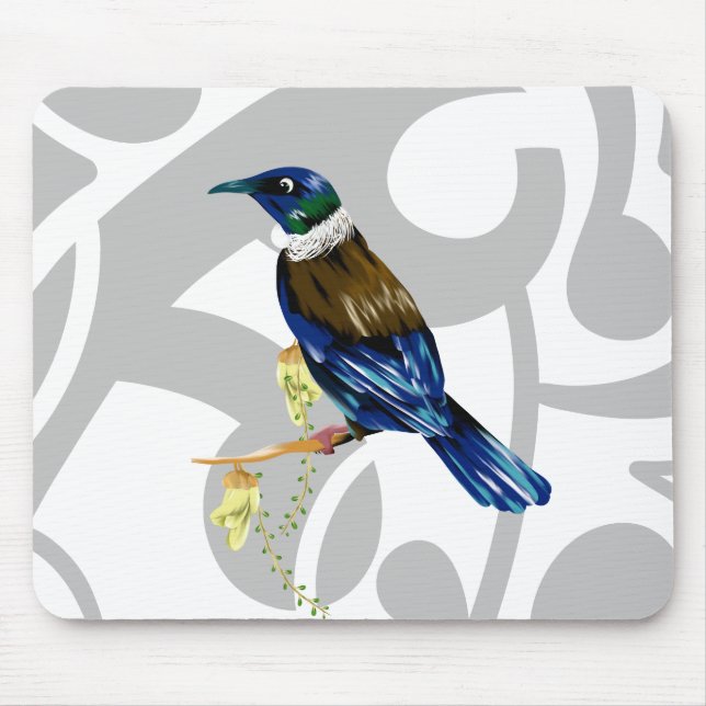 Tui koru pattern mouse pad (Front)
