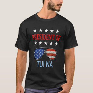 Tui Na Healing Accessories Usa Flag Therapist Say T-Shirt