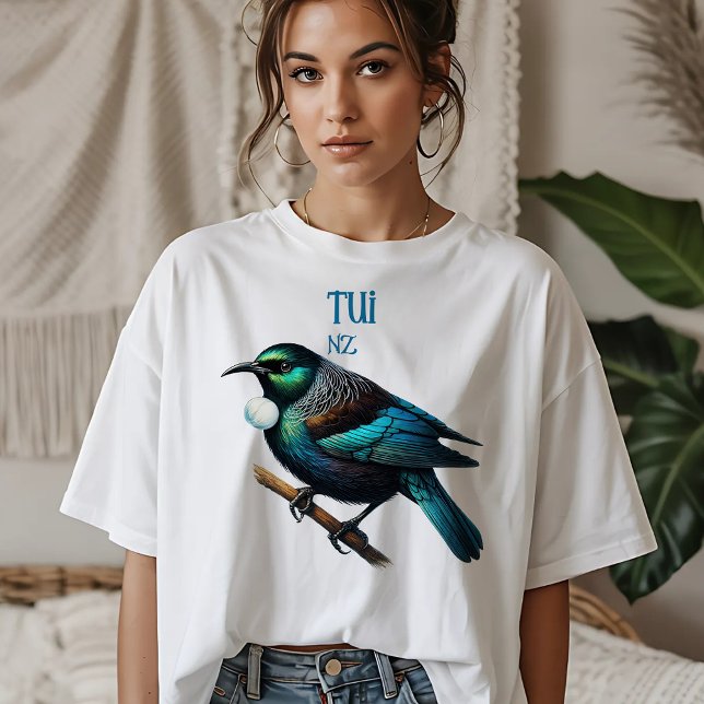 Tui - Native Bird of New Zealand T-Shirt (Creator Uploaded)