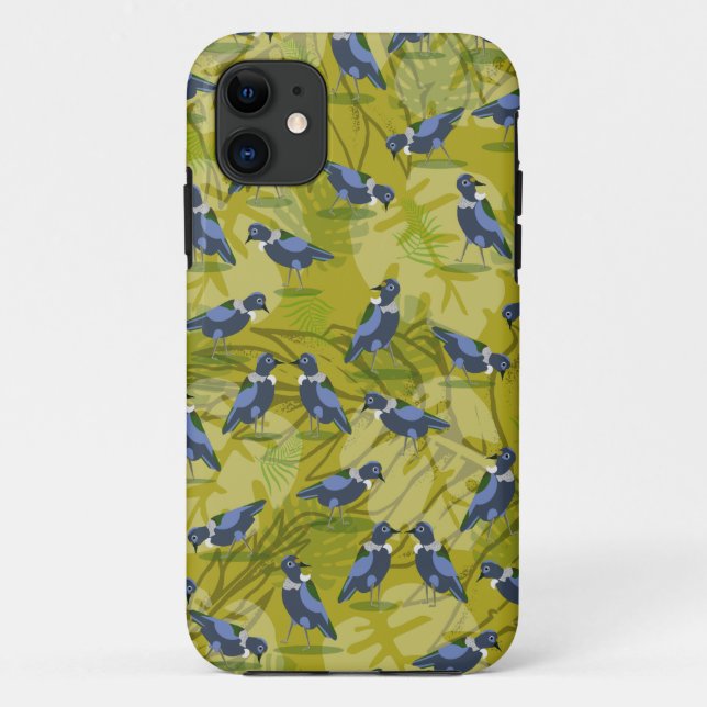 Tui New Zealand Bird Pattern Case-Mate iPhone Case (Back)