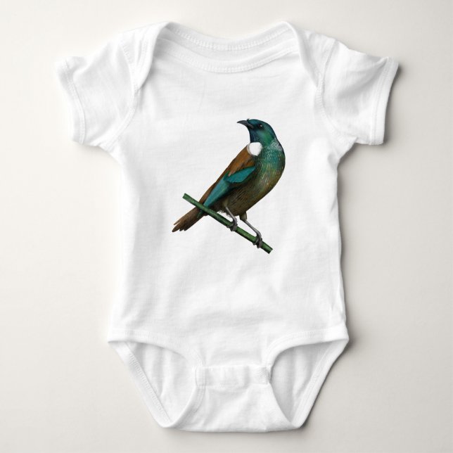 Tui New Zealands Bird Baby Bodysuit (Front)