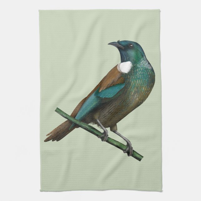 Tui New Zealands Bird Tea Towel (Vertical)