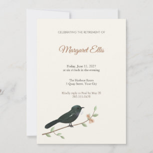 Tui Songbird Retirement Party Invitation
