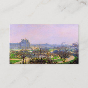 Tuileries Gardens in Paris art by Camille Pissarro Business Card