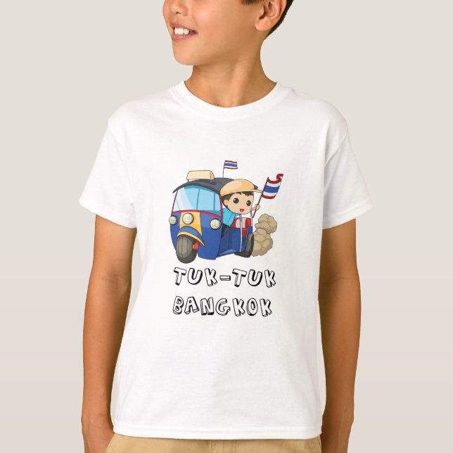 Tuk Tuk Bangkok Thailand souvenir graphic text T-Shirt (Front)