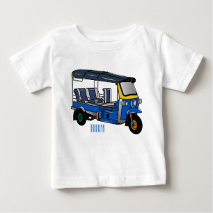 Tuk tuk cartoon illustration baby T-Shirt